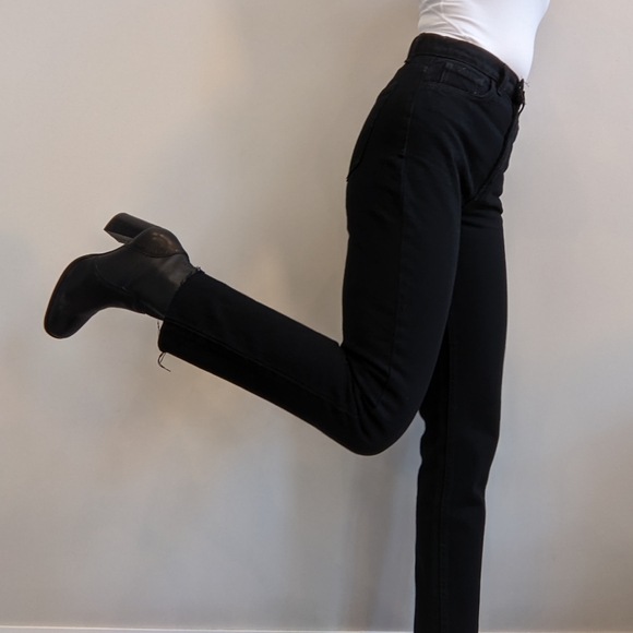 NWOT American Apparel High Waisted Jeans - Picture 3 of 7